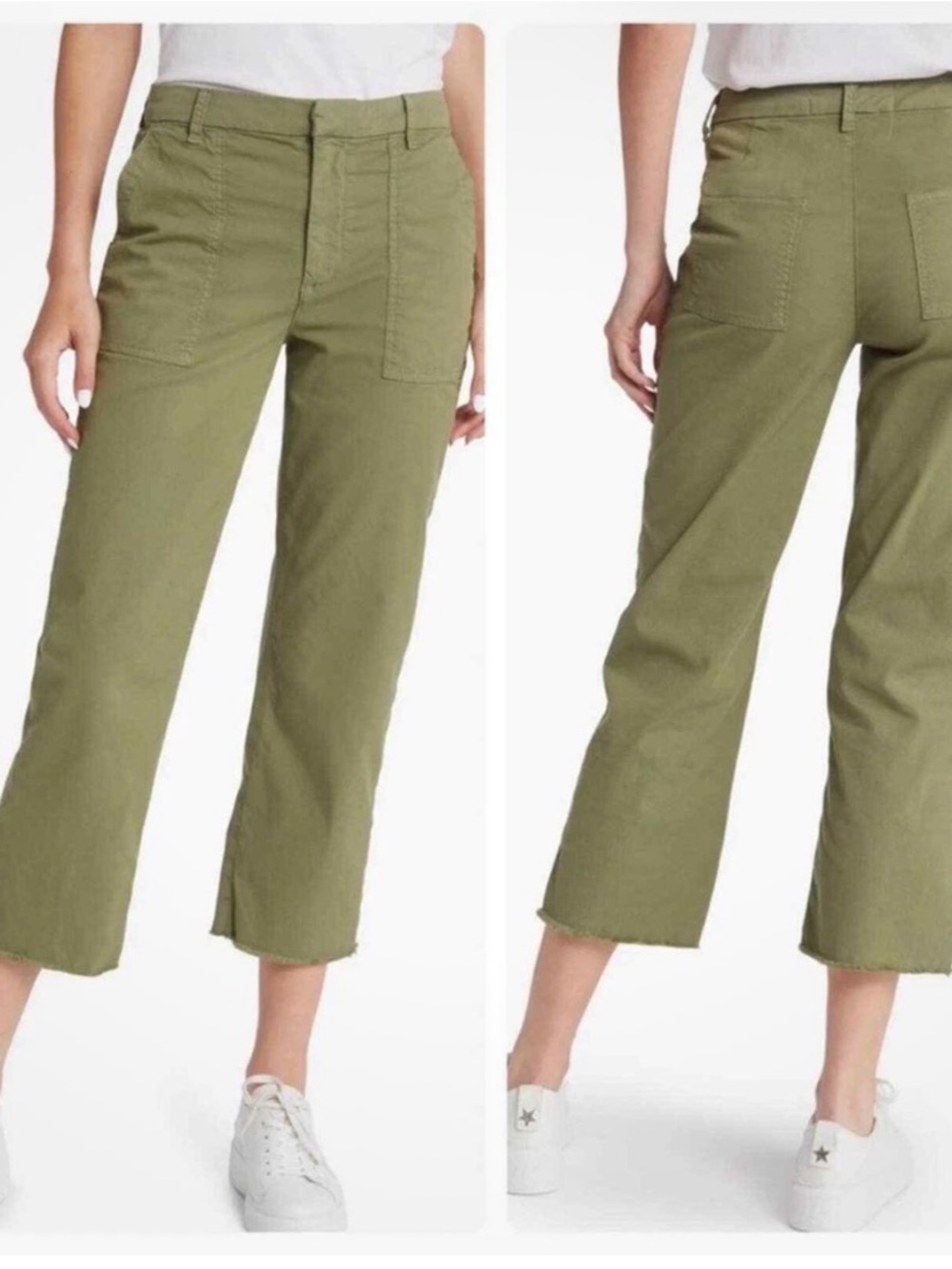 Frank & Eileen $328 Blackstone Utility Pants Army Green sz 2 - Picture 5 of 5